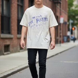 Sex Pistols Punk Rock Graphic T Shirt Mens Small White New Without Tags